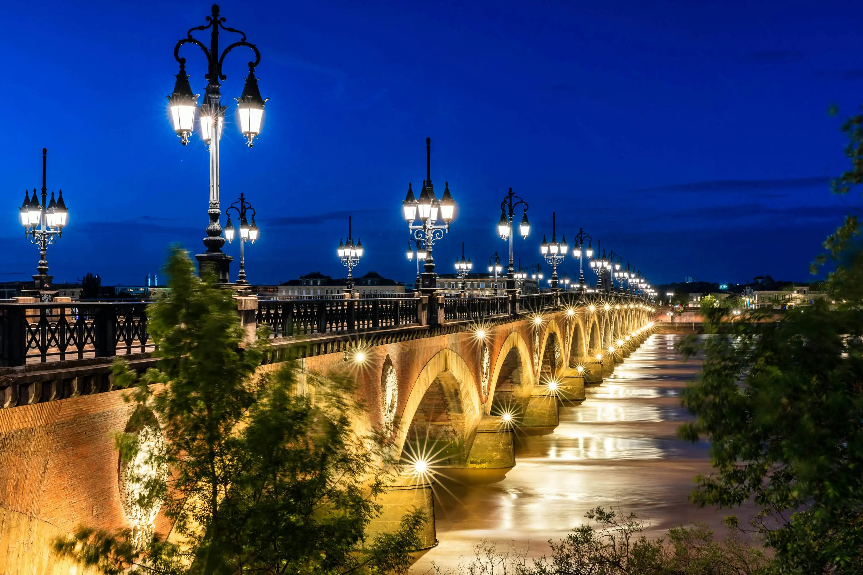 Pont du Pierre in Bordeaux, France