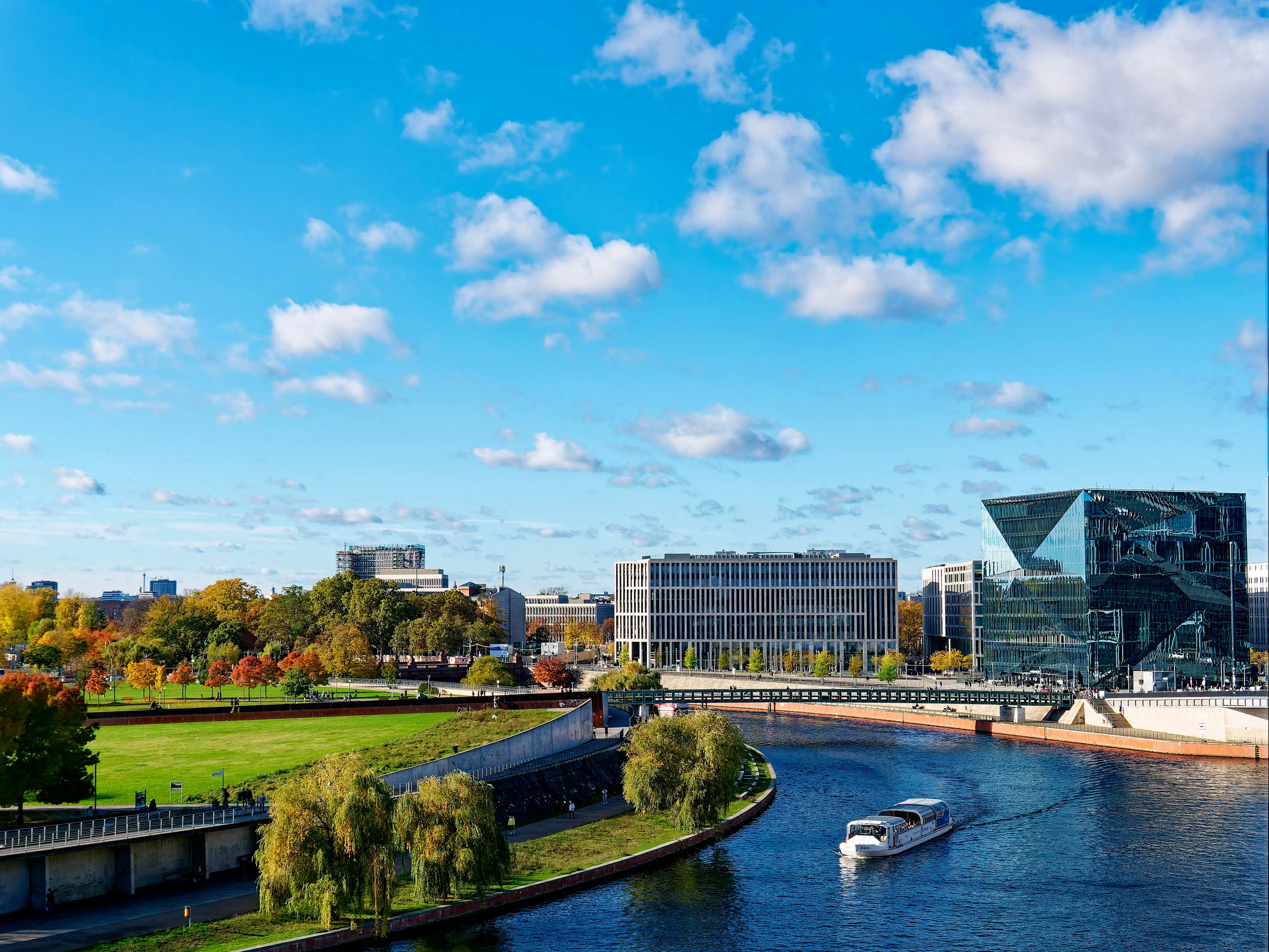 Cruising through the River Spree in Berlin